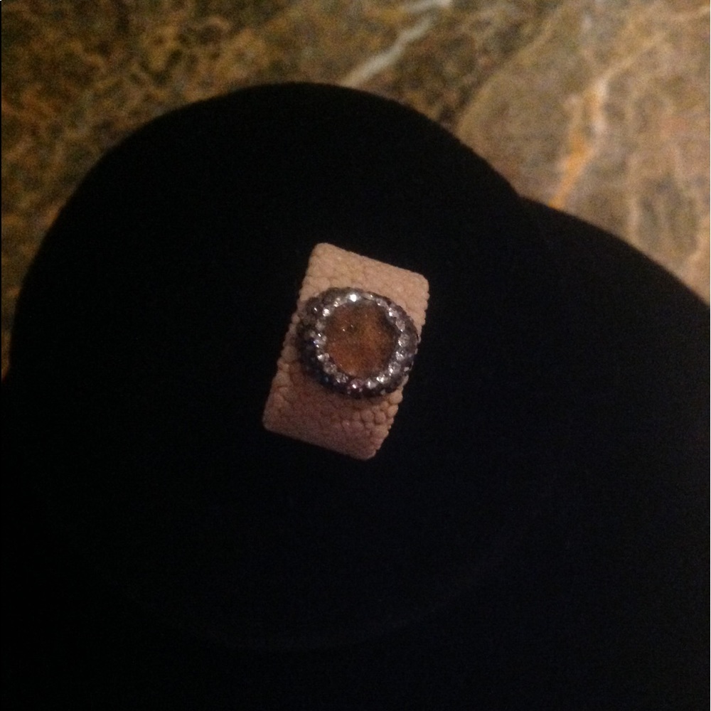 Lizard /druzy ring - Picture 2 of 3